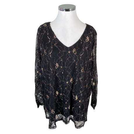 Unisex Zizzi - Pidulik pluus, suurus 50 - Must ()