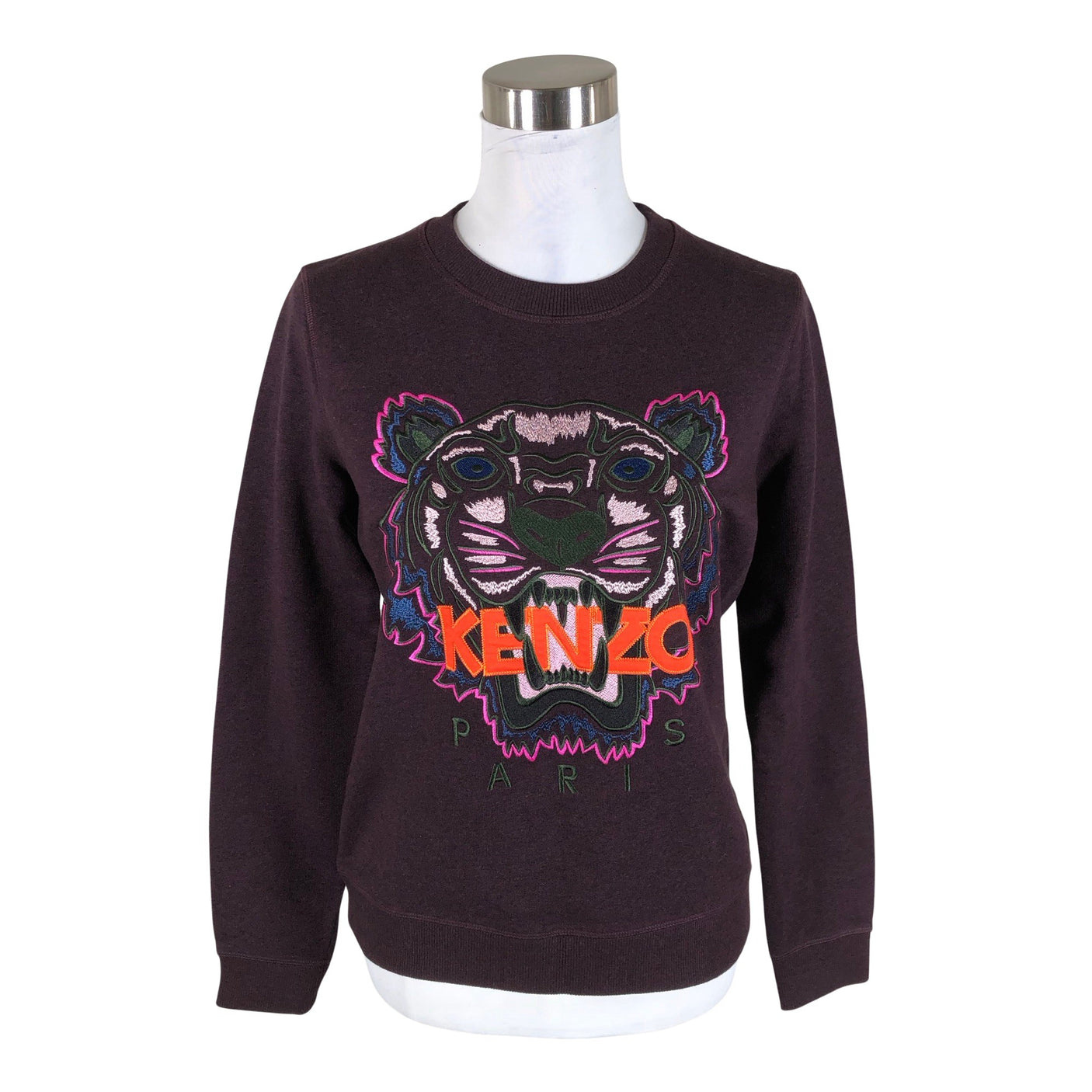 Unisex Kenzo - Dressikangast pluus, suurus 38 - Veinipunane (1)