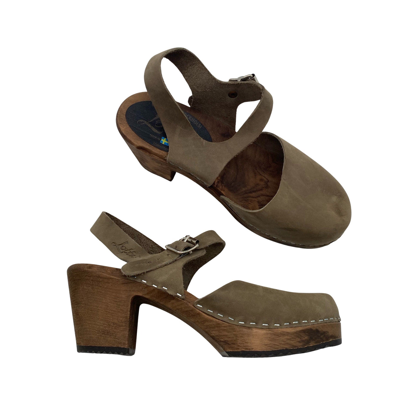 Unisex Lotta from Stockholm - Kontsaga rihmikud, suurus 39 - Roheline (1)