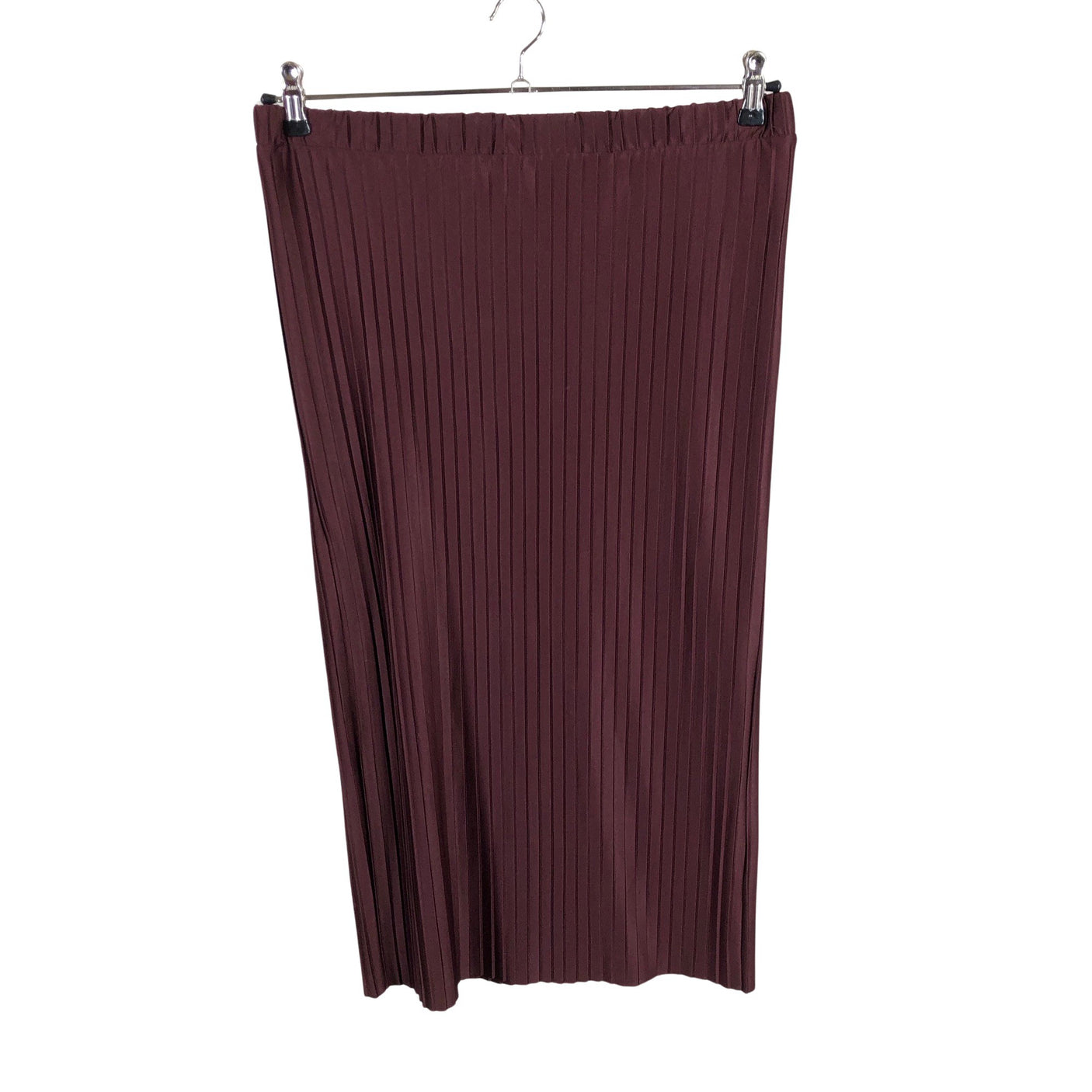 Unisex Lindex - Plisseerseelik, suurus 40 - Veinipunane (1)