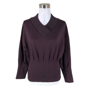Unisex Roman - Trikotaažist pluus, suurus 38 - Veinipunane (1)