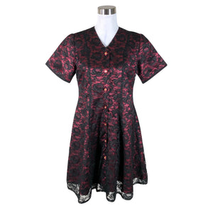 Unisex Handmade - Mitteveniv kleit, suurus 40 - Veinipunane (1)
