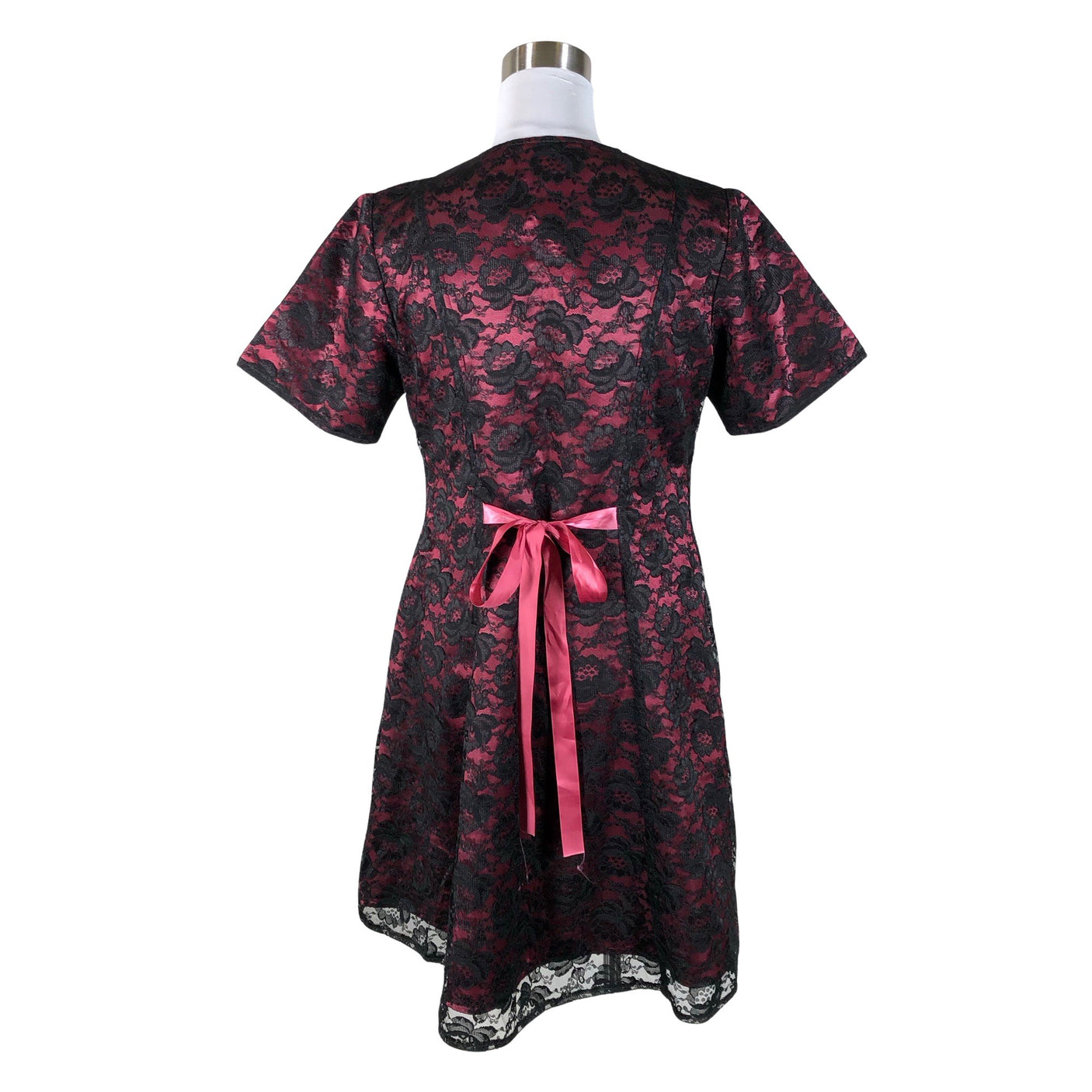 Unisex Handmade - Mitteveniv kleit, suurus 40 - Veinipunane (2)