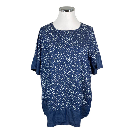 Unisex Simply Be. - Lühikeste käistega pluus, suurus 48 - Sinine ()