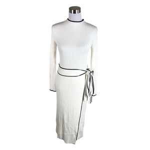 Unisex Anna Field - Kootud kleit, suurus 38 - Valge (1)