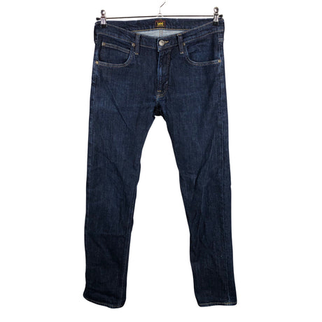 Unisex Lee - Teksast poolpikad püksid, suurus W32 - Sinine ()