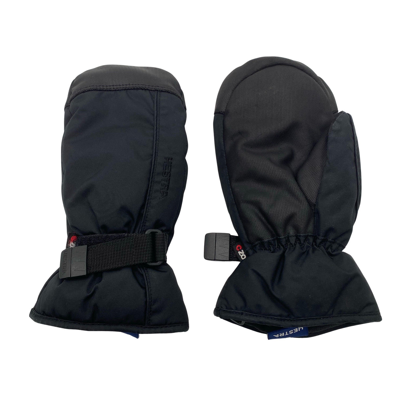 Unisex Hestra - Talvekindad, suurus 5 - 8 vuotta - Must (1)