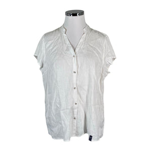 Unisex Pelle P - Lühikeste käistega pluus, suurus 42 - Valge (1)