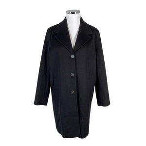 Unisex Selected - Villane mantel, suurus 44 - Must (1)