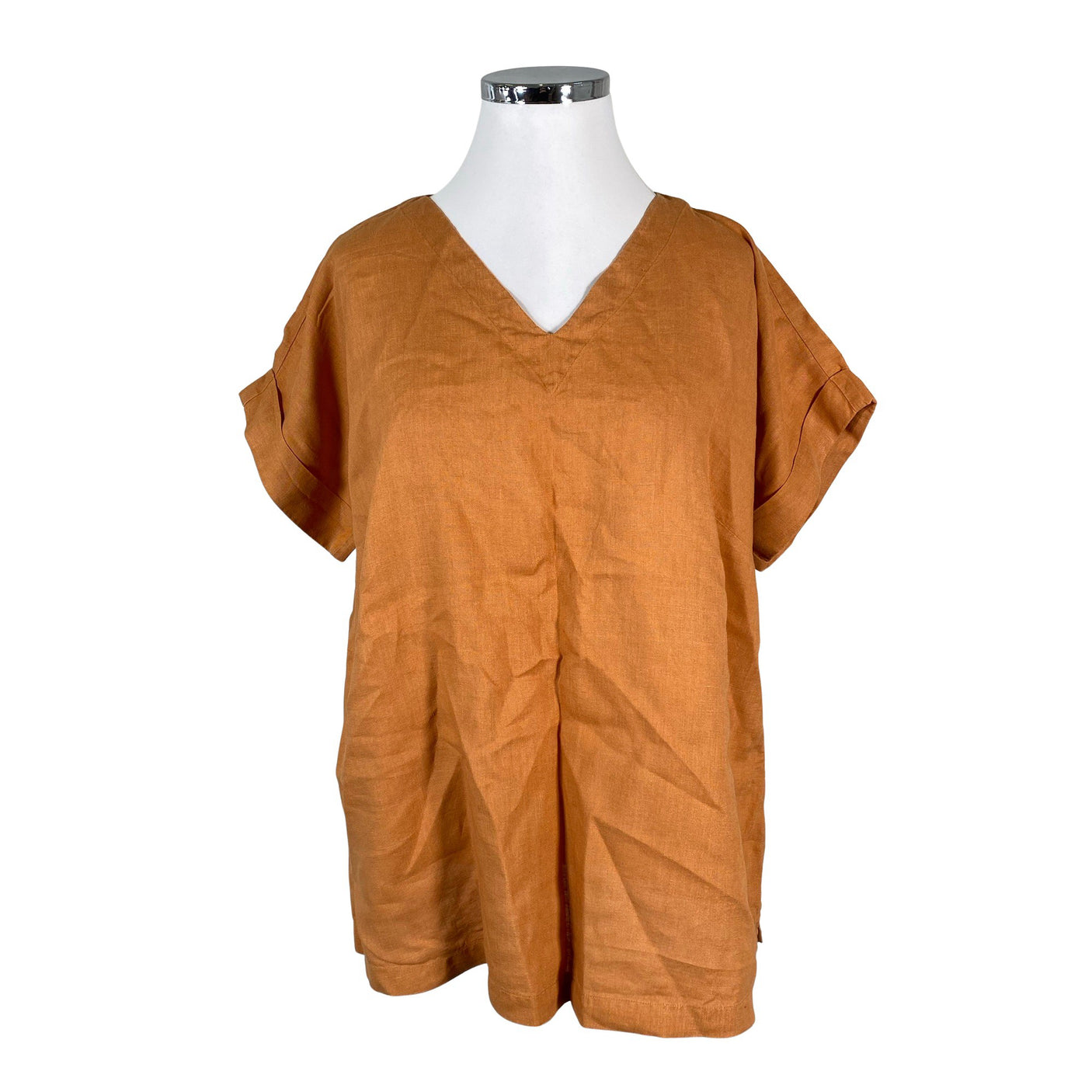 Unisex NOSH - Lühikeste käistega pluus, suurus 42 - Oranž (1)