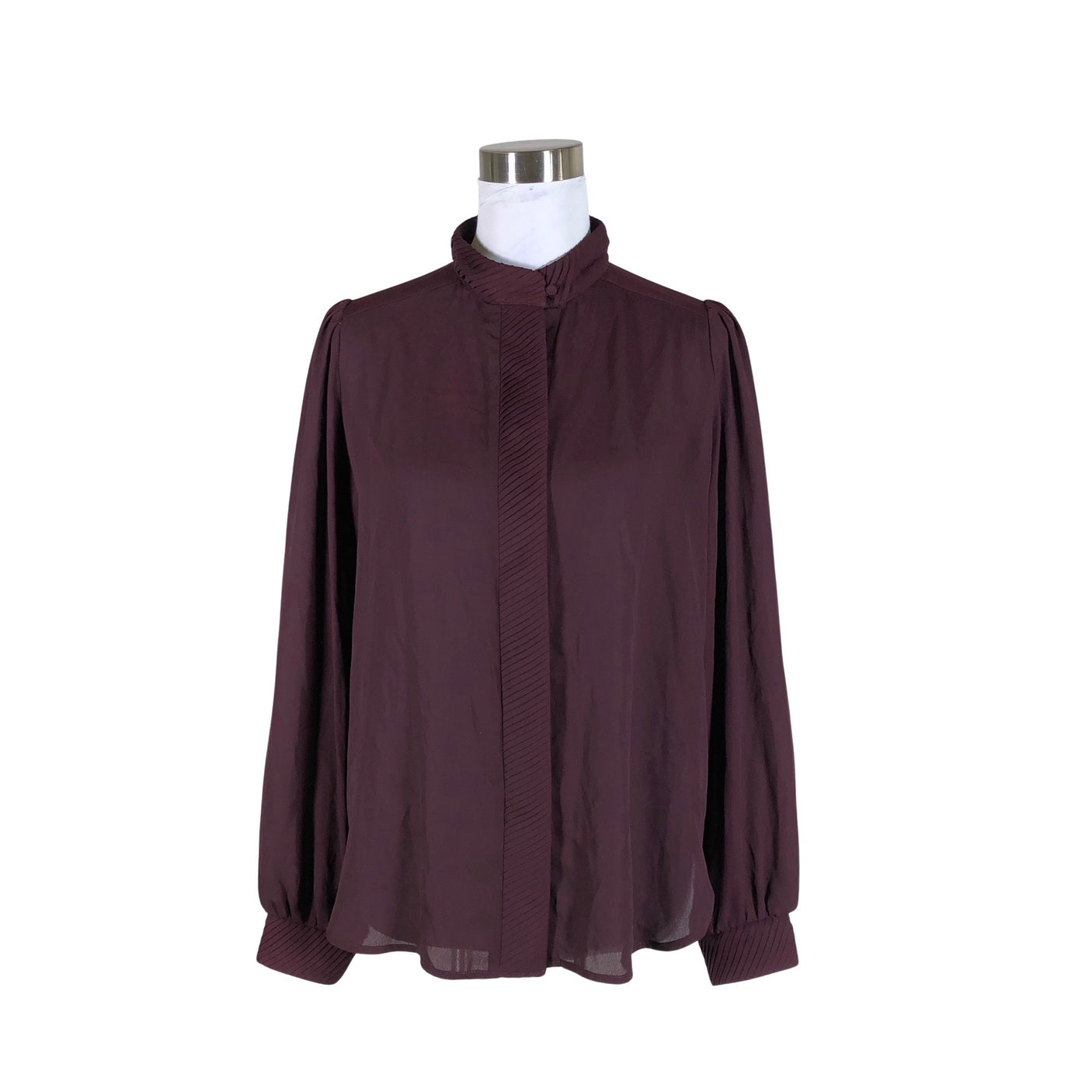Unisex Selected - Pluus, suurus 38 - Veinipunane (1)