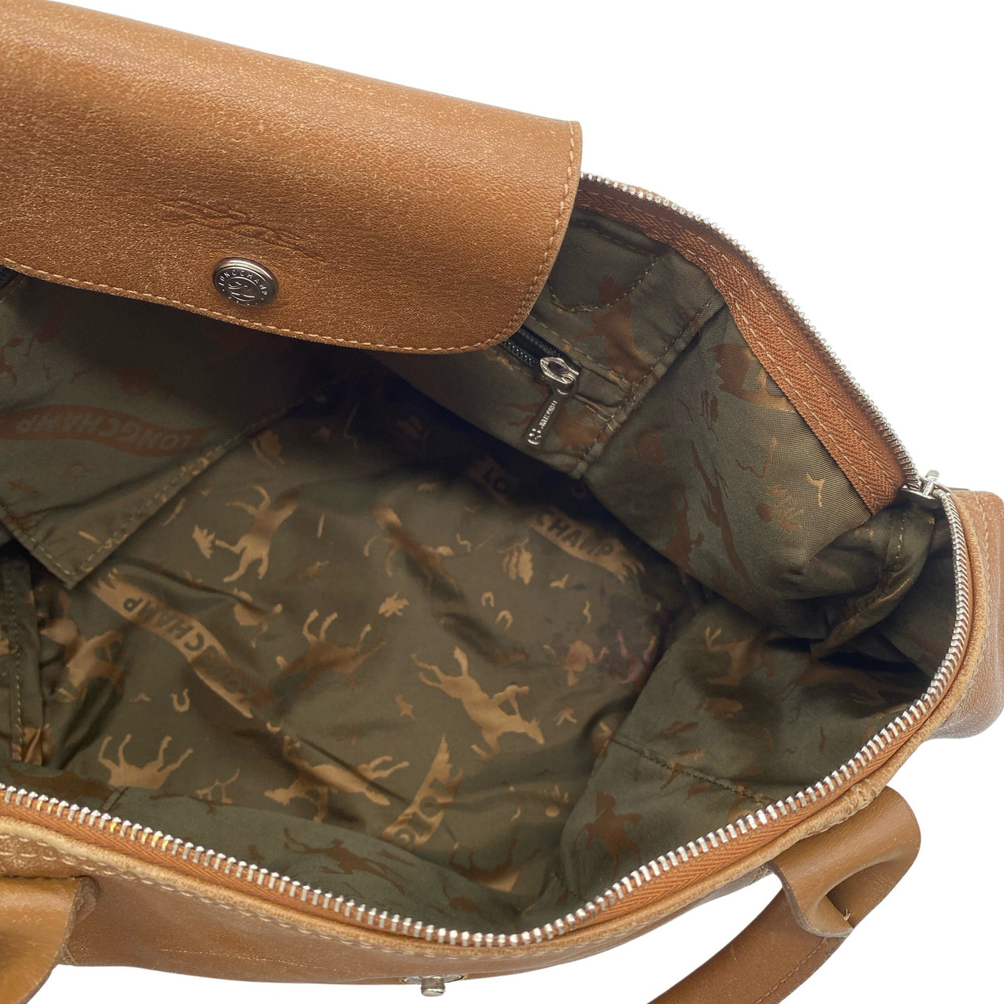 Unisex Longchamp - Käekott, suurus Midi - Pruun (3)