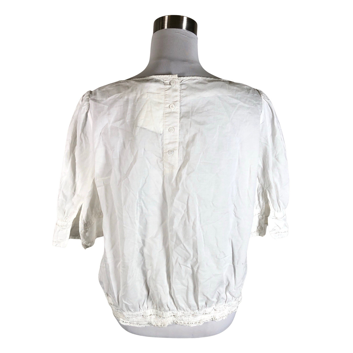 Unisex Max&Co - Lühikeste käistega pluus, suurus 38 - Looduslik valge (2)