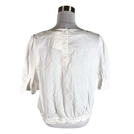 Unisex Max&Co - Lühikeste käistega pluus, suurus 38 - Looduslik valge (2)