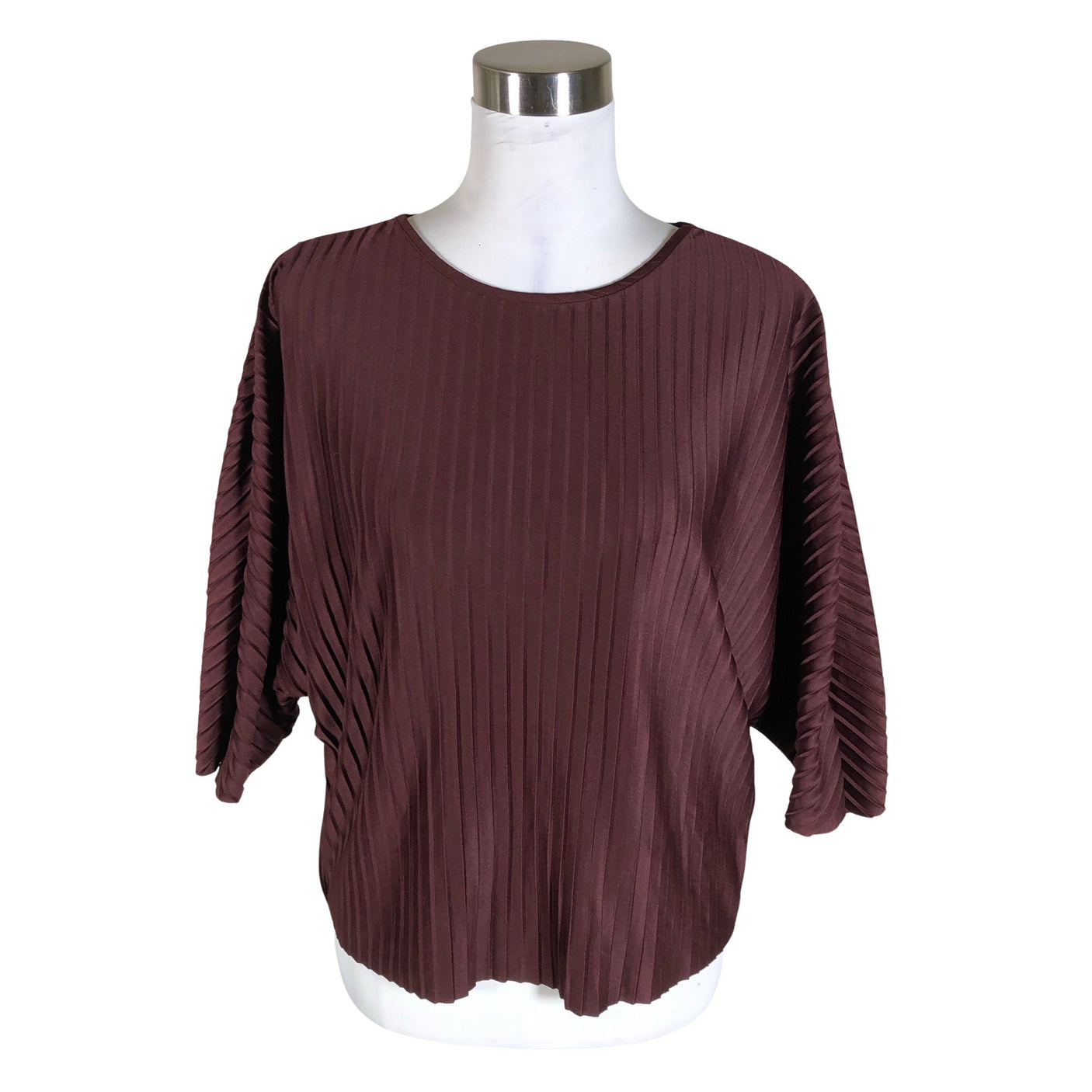Unisex Lindex - Lühikeste käistega pluus, suurus 36 - Veinipunane (1)