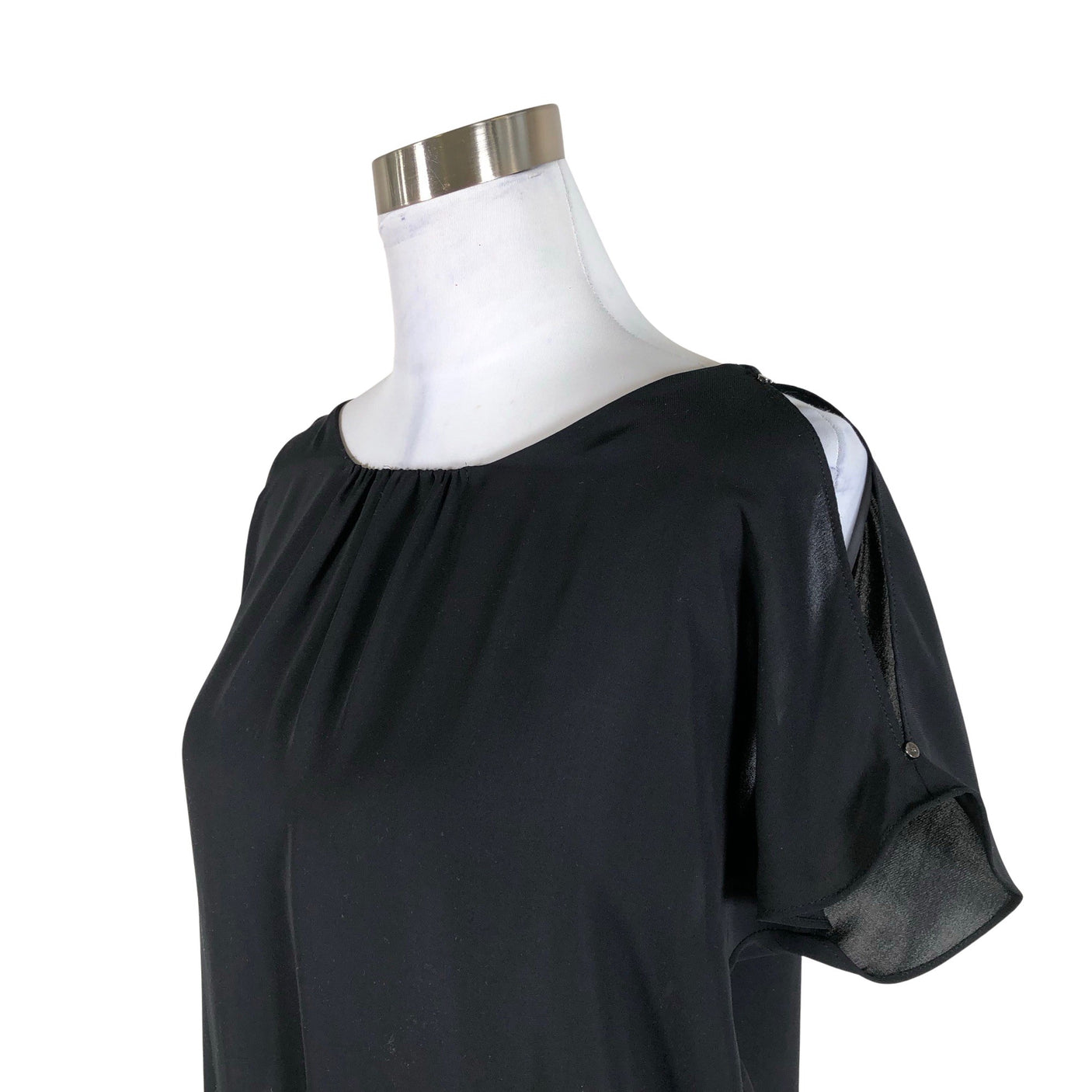 Unisex Calvin Klein - Lühikeste käistega pluus, suurus 36 - Must (2)