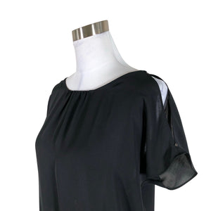 Unisex Calvin Klein - Lühikeste käistega pluus, suurus 36 - Must (2)