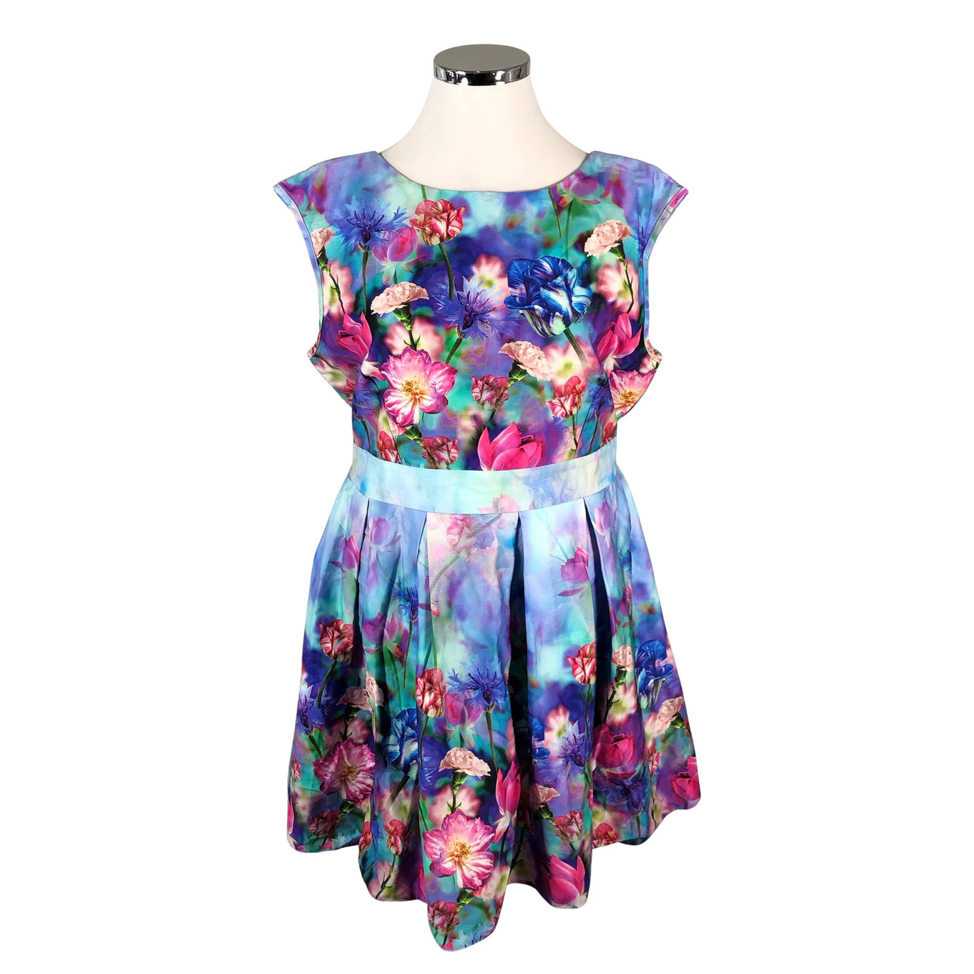 Unisex Lady Vintage - Mitteveniv kleit, suurus 48 - Sinine (1)