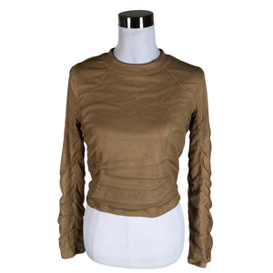 Unisex Alo - Trikotaažist pluus, suurus 40 - Pruun (1)