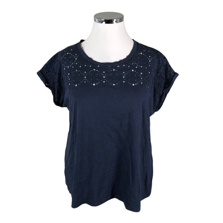 Unisex Zizzi - Lühikeste käistega pluus, suurus 42 - Sinine ()