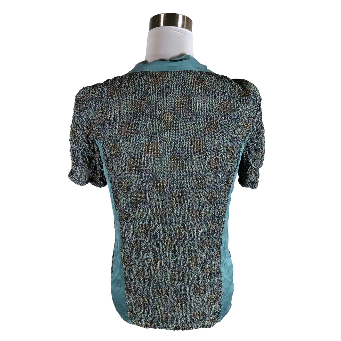 Unisex Schumacher - Lühikeste käistega pluus, suurus 38 - Helesinine (2)
