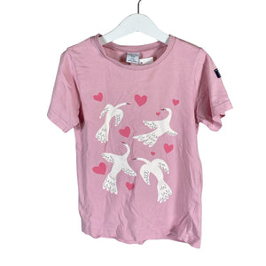 Unisex Polarn O. Pyret - T-särk, suurus 116 - 122 - Heleroosa (1)