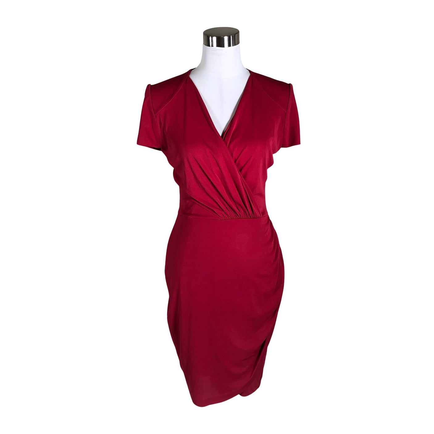 Unisex Filippa K. - Trikotaažist kleit, suurus 38 - Veinipunane (1)