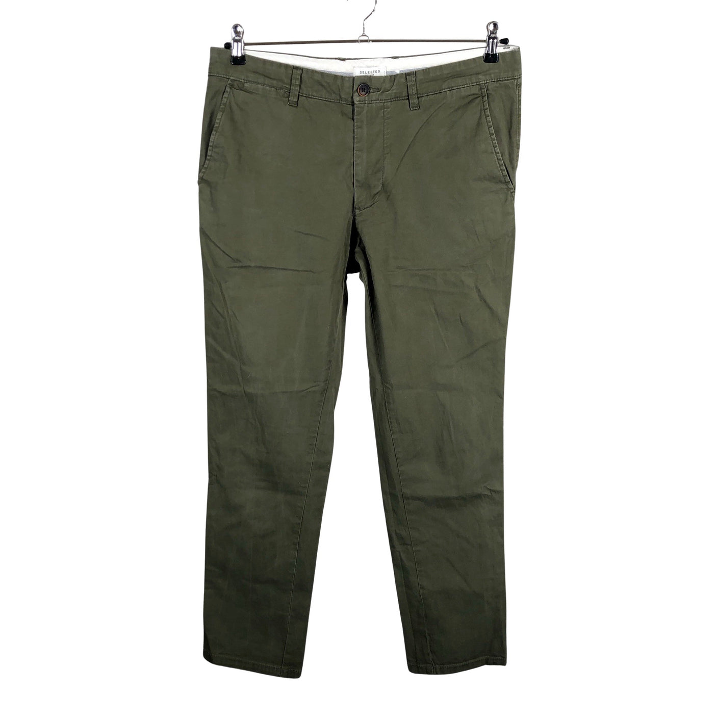 Unisex Selected - Chino-püksid, suurus W34 - Roheline (1)