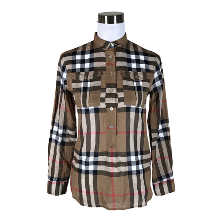 Unisex Burberry Brit - Pluus, suurus 34 - Pruun ()