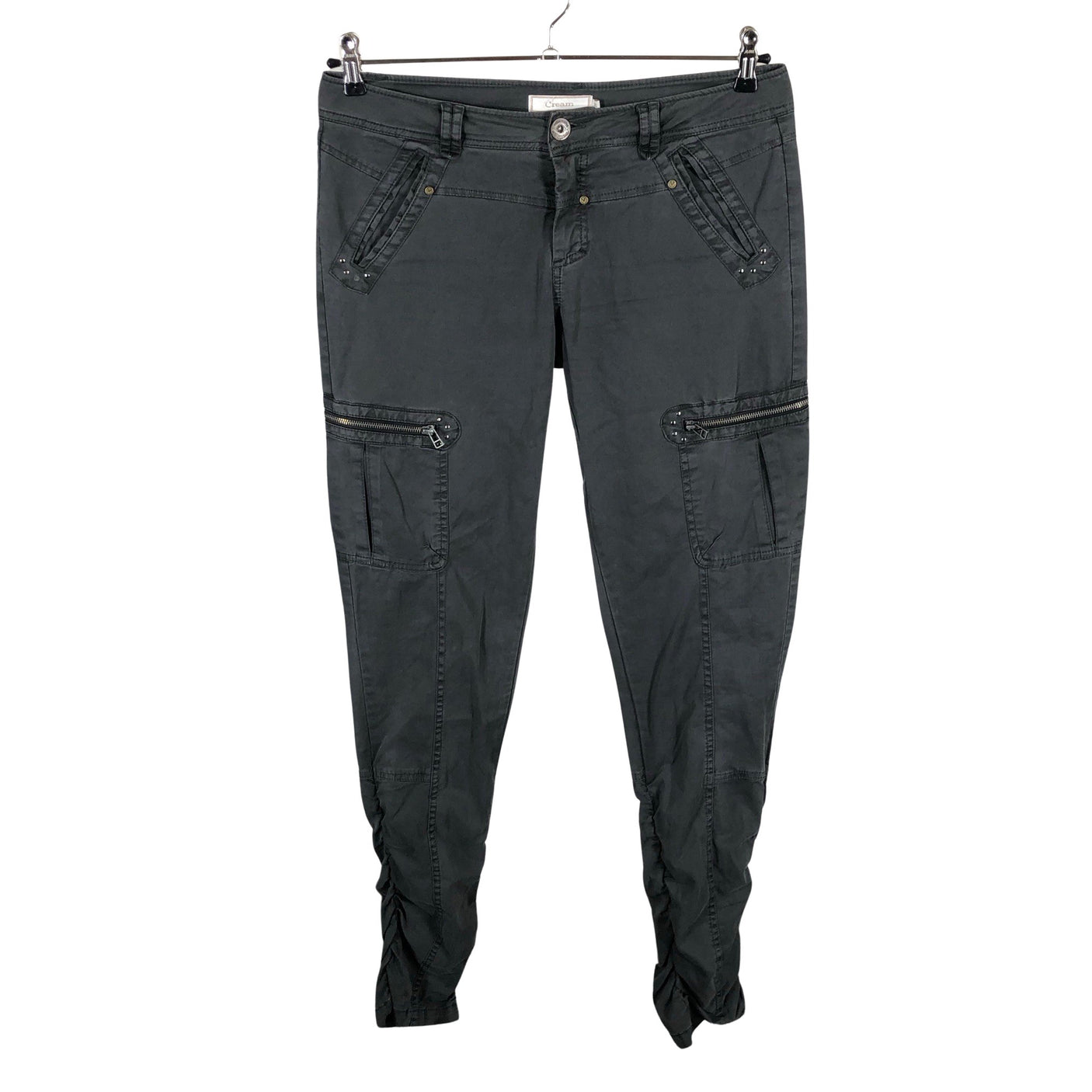 Unisex Cream - Mittevenivad püksid, suurus 38 - Hall (1)