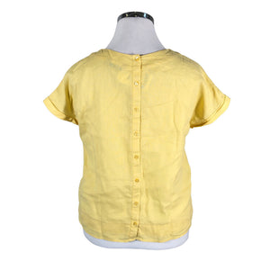 Unisex Marks&Spencer - Lühikeste käistega pluus, suurus 42 - Kollane (2)