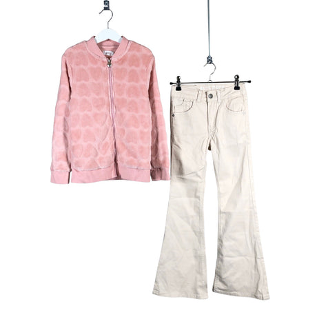 Unisex We - Mittevenivad püksid, suurus 128 - 134 - Heleroosa ()