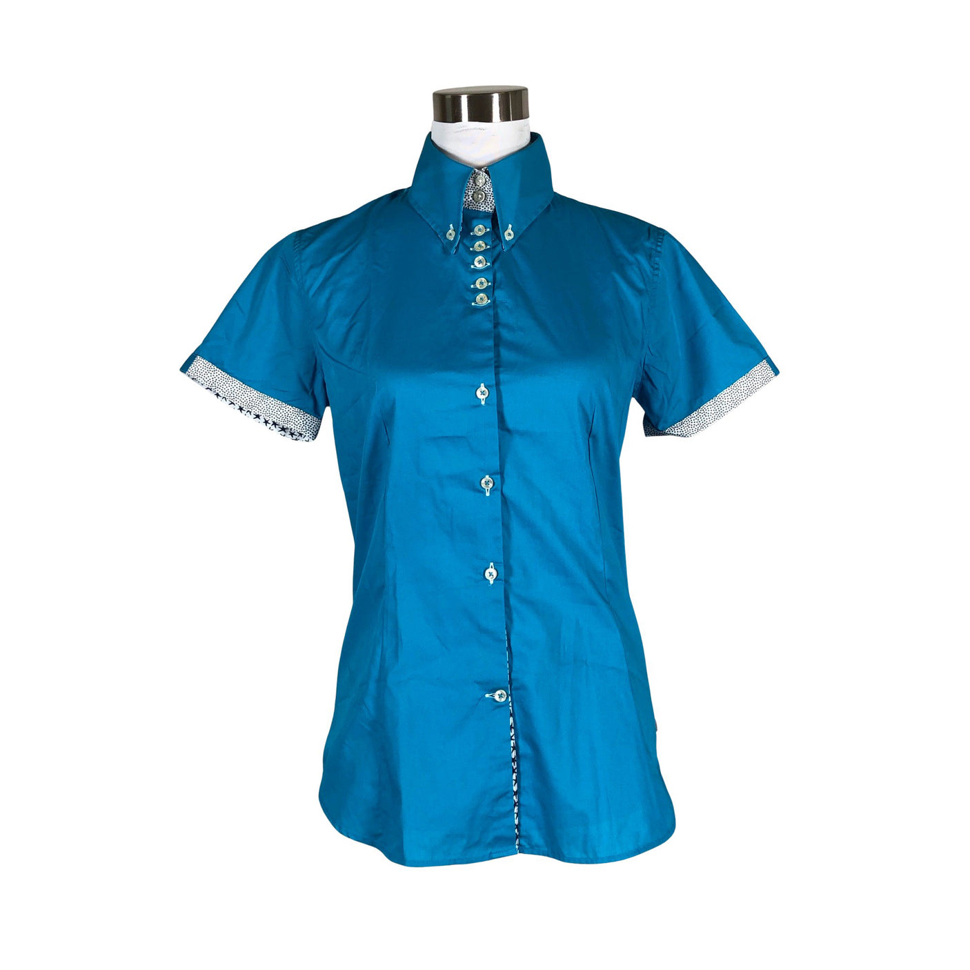 Unisex 7Camicie - Lühikeste käistega pluus, suurus 40 - Sinine (1)