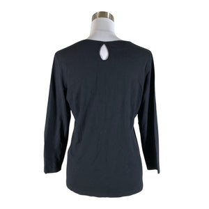 Unisex Nanso - Trikotaažist pluus, suurus 40 - Must (2)