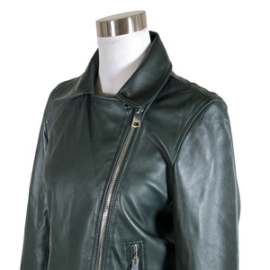 Unisex Massimo Dutti - Nahktagi, suurus 38 - Roheline (3)