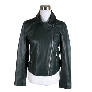 Unisex Massimo Dutti - Nahktagi, suurus 38 - Roheline (1)