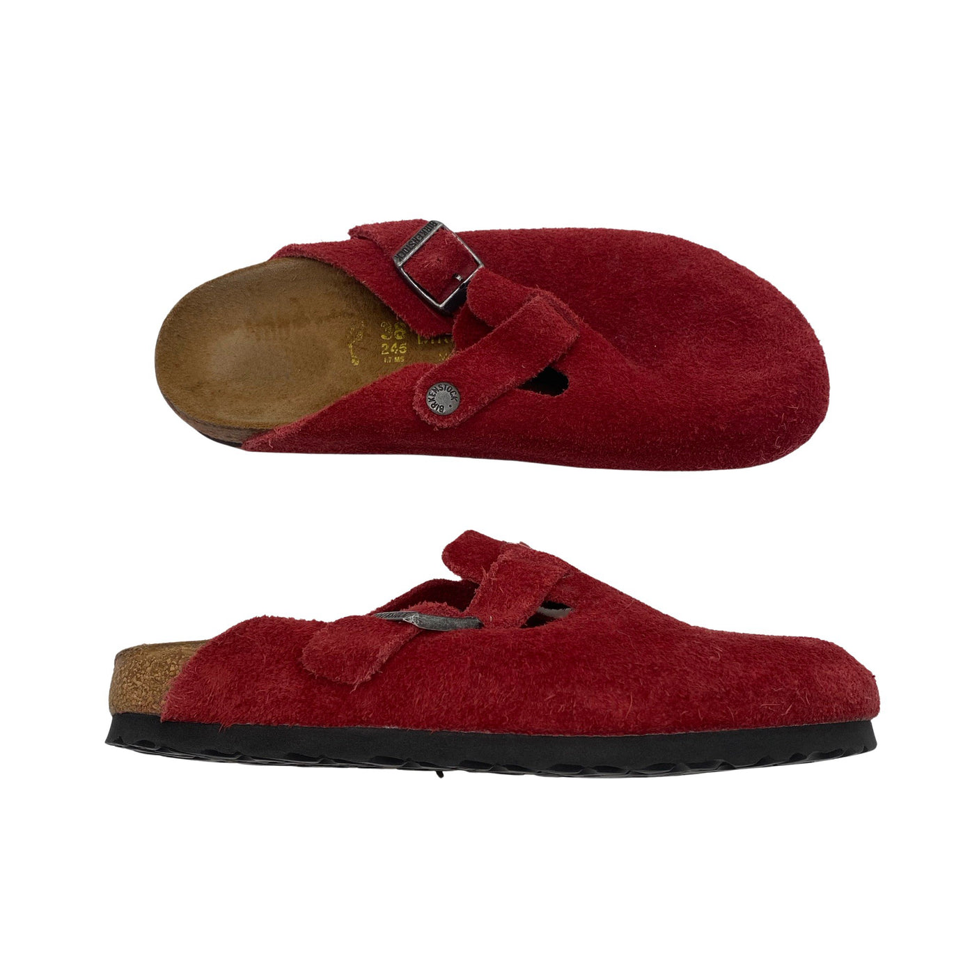 Unisex Birkenstock - Lahtise kannaga jalanõud, suurus 38 - Punane (1)