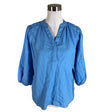 Unisex Levete - Lühikeste käistega pluus, suurus 36 - Sinine ()