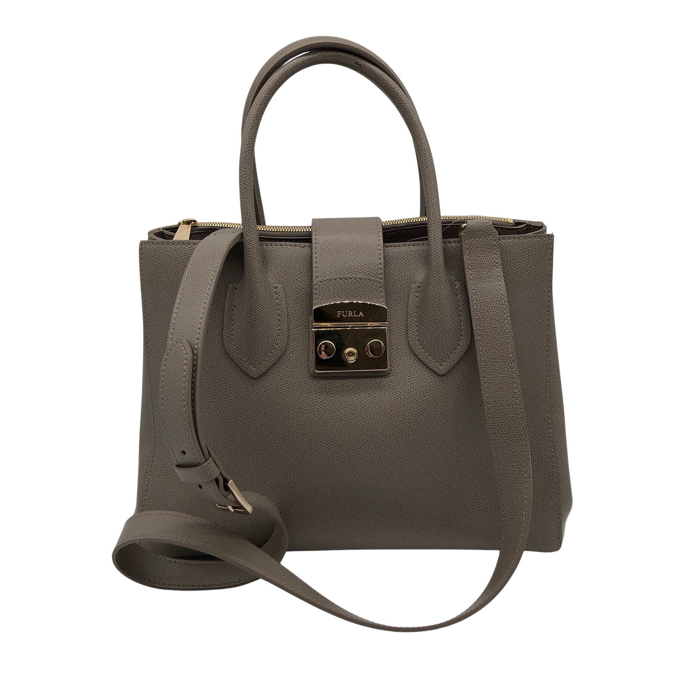 Unisex Furla - Õlakott, suurus Midi - Hall (1)