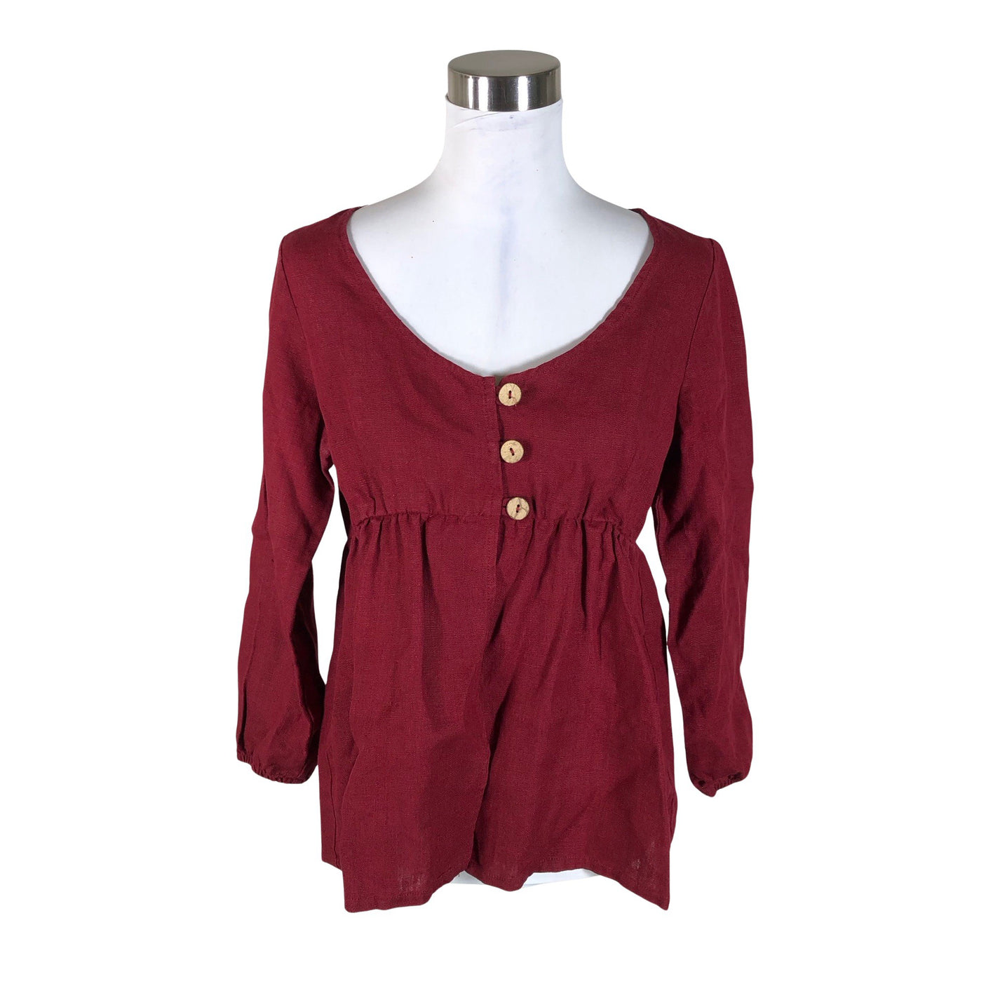Unisex Bypias - Pluus, suurus 38 - Veinipunane (1)