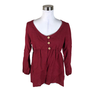 Unisex Bypias - Pluus, suurus 38 - Veinipunane (1)