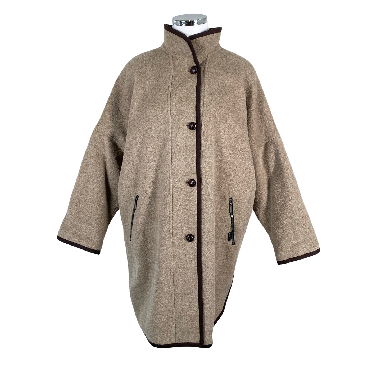 Unisex Norham - Villane mantel, suurus 42 - Pruun (1)