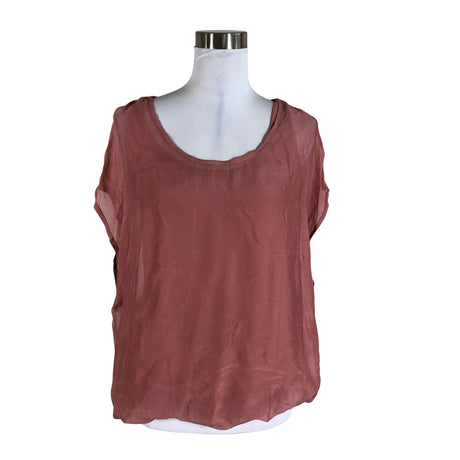 Unisex Bohemiana - Lühikeste käistega pluus, suurus 38 - Heleroosa ()