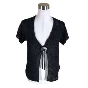 Unisex Gerry Weber - Kootud vest, suurus 34 - Must (1)