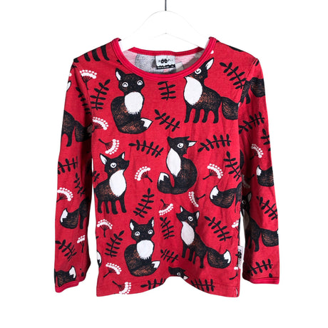 Unisex PaaPii - Trikotaažist pluus, suurus 110 - 116 - Punane ()
