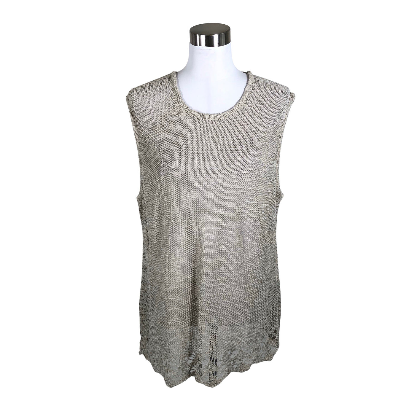 Unisex Voglia - Kootud vest, suurus 40 - Hall (1)