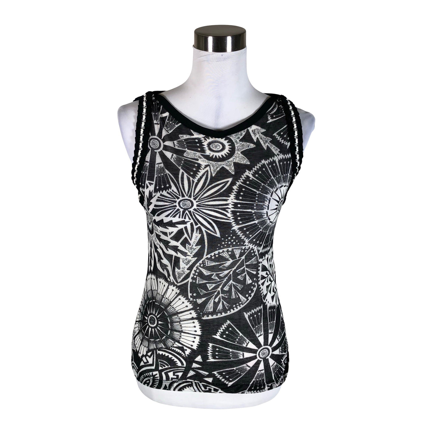 Unisex Marc Cain - Trikotaažist topp, suurus 38 - Must (1)
