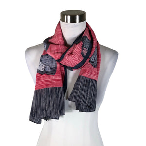 Unisex Marja Kurki - Õhuke sall, suurus Midi - Punane (1)