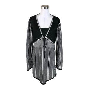 Unisex Biba - Kootud tuunika, suurus 40 - Must (1)