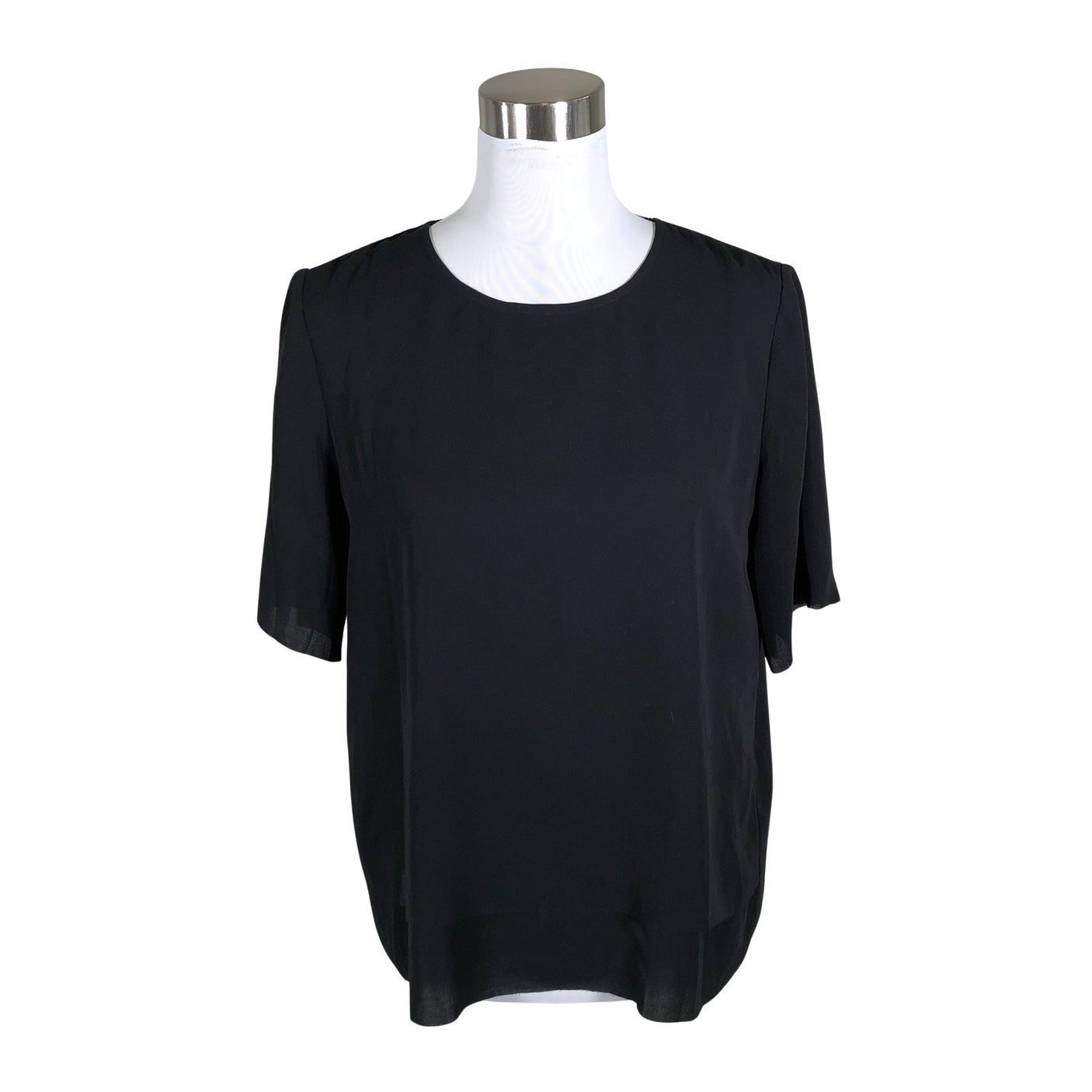 Unisex Samsoe&Samsoe - Lühikeste käistega pluus, suurus 38 - Must (1)